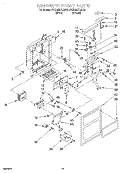 DISPENSER FRONT Diagram and Parts List for 3VED23DQEN00  Whirlpool Refrigerator