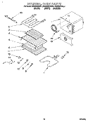 INTERNAL OVEN Diagram and Parts List for KEBS207BBL1  KitchenAid Wall Oven