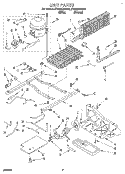 UNIT Diagram and Parts List for ET20NKXAW05  Whirlpool Refrigerator