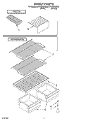 SHELF, OPTIONAL Diagram and Parts List for CT14NKXKQ00  Crosley Refrigerator