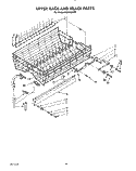 UPPER RACK AND TRACK Diagram and Parts List for KUDS22CT0  KitchenAid Dishwasher