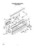 CONTROL PANEL, LIT/OPTIONAL Diagram and Parts List for RS6300XVW1  Whirlpool Range