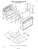 DOOR AND DRAWER Diagram and Parts List for RS575PXR2  Whirlpool Range