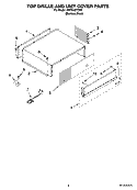 TOP GRILLE AND UNIT COVER PARTS Diagram and Parts List for KBFC42FTS00  KitchenAid Refrigerator