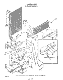 UNIT Diagram and Parts List for ET16AKXRWR3  Whirlpool Refrigerator