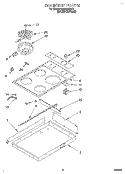 COOKTOP Diagram and Parts List for RS630PXBH1  Whirlpool Range