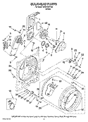 BULKHEAD PARTS, OPTIONAL PARTS (NOT INCLUDED) Diagram and Parts List for MED5920TW0  Maytag Dryer
