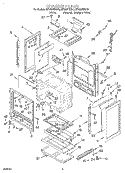 CHASSIS Diagram and Parts List for SF365PEGN0  Whirlpool Range