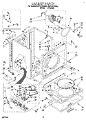 CABINET Diagram and Parts List for KGYL410BAL1  KitchenAid Dryer