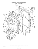 REFRIGERATOR DOOR Diagram and Parts List for ET25DMXVM01  Whirlpool Refrigerator