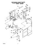 DISPENSER FRONT Diagram and Parts List for TS25AWXBW00  Estate Refrigerator