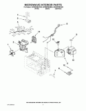 MICROWAVE INTERIOR PARTS Diagram and Parts List for UMC5200BAB06  Whirlpool Microwave
