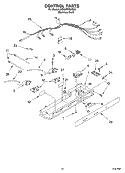 CONTROL Diagram and Parts List for 3XES0FHGKS00  Whirlpool Refrigerator