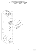FREEZER LINER Diagram and Parts List for KSSS36QHW00  KitchenAid Refrigerator
