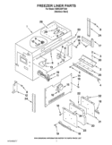 FREEZER LINER PARTS Diagram and Parts List for KBRC36FTS04  KitchenAid Refrigerator