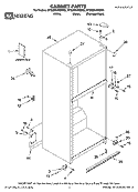 CABINET PARTS Diagram and Parts List for MTB2254MES00  Whirlpool Refrigerator