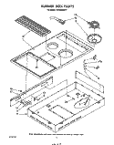 BURNER BOX , LITERATURE AND OPTIONAL Diagram and Parts List for RC8920XRH1  Whirlpool Cooktop