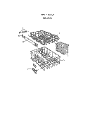 RACK Diagram and Parts List for 8515L20  Roper Dishwasher