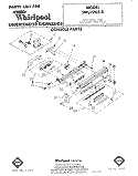 CONSOLE Diagram and Parts List for SHU70050  Whirlpool Dishwasher