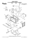OVEN PARTS Diagram and Parts List for WOC54EC0AW00  Whirlpool Microwave Oven Combo
