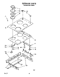 COOKTOP Diagram and Parts List for KEDT105SBL0  KitchenAid Range
