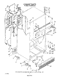 CABINET Diagram and Parts List for ET25DMXVM02  Whirlpool Refrigerator