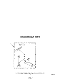 MISCELLANEOUS Diagram and Parts List for LA6300XPW6  Whirlpool Washer