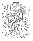 OVEN Diagram and Parts List for SF365BEYN0  Whirlpool Range