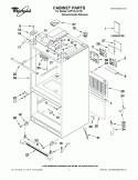 CABINET PARTS Diagram and Parts List for GI7FVCXWY05  Whirlpool Refrigerator