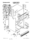 CABINET Diagram and Parts List for KTRS20KWAL11  KitchenAid Refrigerator