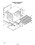 INTERNAL OVEN Diagram and Parts List for SF305ESRW0  Whirlpool Range