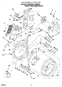 SECTION Diagram and Parts List for LEE9848BZ0  Whirlpool Dryer