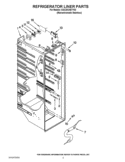 REFRIGERATOR LINER PARTS Diagram and Parts List for GSC25C4EYY03  Whirlpool Refrigerator