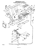 ICE MAKER Diagram and Parts List for ET14JMXSW01  Whirlpool Refrigerator