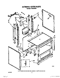 EXTERNAL OVEN Diagram and Parts List for 1SF034PEW1  Whirlpool Range