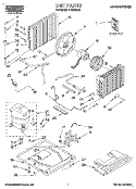 UNIT, LITERATURE Diagram and Parts List for X18004D02  Roper Air Conditioner