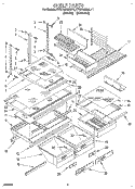 SHELF, LIT/OPTIONAL Diagram and Parts List for KTRC18KAWH11  KitchenAid Refrigerator