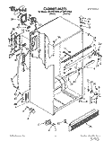 CABINET Diagram and Parts List for ET25PKXXN00  Whirlpool Refrigerator