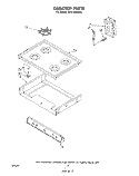 COOK TOP Diagram and Parts List for SF3110SKN0  Whirlpool Range