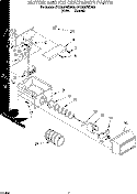 Part Location Diagram of 2174352 Whirlpool Ice Bin Front Cover