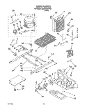 UNIT Diagram and Parts List for 3XARG497WP00  Whirlpool Refrigerator