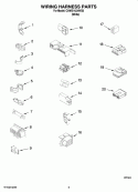 WIRING HARNESS PARTS Diagram and Parts List for CAWS14234VQ0  Crosley Washer