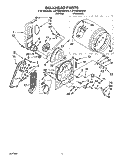 SECTION Diagram and Parts List for LEV6848AW0  Whirlpool Dryer