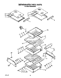 REFRIGERATOR SHELF Diagram and Parts List for KSSS48DAW00  KitchenAid Refrigerator