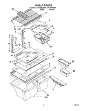 SHELF Diagram and Parts List for ET18TKXDW05  Whirlpool Refrigerator