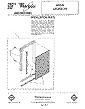 SECTION Diagram and Parts List for ACS802XV0  Whirlpool Air Conditioner