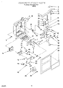 DISPENSER FRONT Diagram and Parts List for 6ED22DQXDW01  Whirlpool Refrigerator