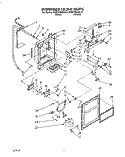 DISPENSER FRONT Diagram and Parts List for KSRC25DAWH01  KitchenAid Refrigerator