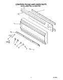 CONTROL FRAME AND KNOB Diagram and Parts List for KEBS177SBL0  KitchenAid Wall Oven
