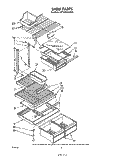 SHELF Diagram and Parts List for ET18XMXSW00  Whirlpool Refrigerator